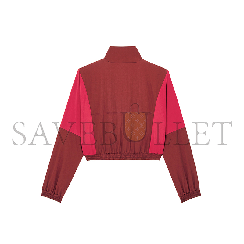 YSL CASSANDRE CROPPED WINDBREAKER IN NYLON FAILLE 860671Y6J186167